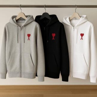 AMI ZIP-UP HOODIE